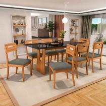 Conjunto Sala de Jantar Madeira Maciça 8 Cadeiras Kappesberg Conjunto Sala de Jantar Madeira Maciça 8 Cadeiras Kappesberg