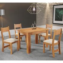 Conjunto Sala de Jantar Mayla 4 Cadeiras Brisa Viero