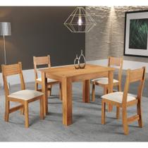 Conjunto Sala de Jantar Mayla 4 Cadeiras Brisa Viero