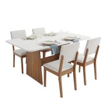 Conjunto Sala de Jantar Mesa 1,20m Maira 4 Cadeiras Linda Viero Conjunto Sala de Jantar Mesa 1,20m Maira 4 Cadeiras Linda Viero