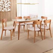 Conjunto Sala de Jantar Mesa 160x80cm Tampo Mdf Laqueado com Vidro Laqueado 6 Cadeiras Ceci Yescasa Conjunto Sala de Jantar Mesa 160x80cm Tampo Mdf Laqueado com Vidro Laqueado 6 Cadeiras Ceci Yescasa