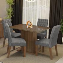 Conjunto Sala De Jantar Mesa 4 Cadeiras Reale Madesa Conjunto Sala De Jantar Mesa 4 Cadeiras Reale Madesa