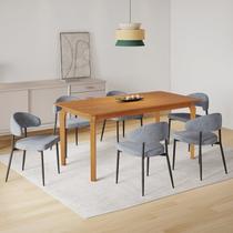 Conjunto Sala de Jantar Mesa Candian 6 Cadeiras Bless