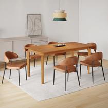 Conjunto Sala de Jantar Mesa Candian 6 Cadeiras Bless Yescasa Marrom/Whiskey Conjunto Sala de Jantar Mesa Candian 6 Cadeiras Bless Yescasa Marrom/Whiskey