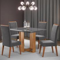 Conjunto Sala de Jantar Mesa Caxias 6 Cadeiras Cristal Viero Conjunto Sala de Jantar Mesa Caxias 6 Cadeiras Cristal Viero