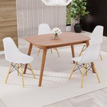 Conjunto Sala de Jantar Mesa Ceci com 4 Cadeiras Eames Espresso Móveis