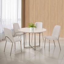 Conjunto Sala de Jantar Mesa com 4 Cadeiras California
