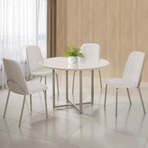 Conjunto Sala de Jantar Mesa com 4 Cadeiras California Conjunto Sala de Jantar Mesa com 4 Cadeiras California