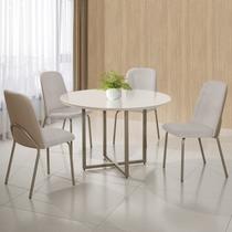 Conjunto Sala de Jantar Mesa com 4 Cadeiras California Conjunto Sala de Jantar Mesa com 4 Cadeiras California