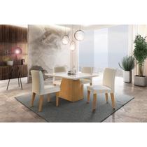 Conjunto Sala de Jantar Mesa com 4 Cadeiras Isabela Espresso Móveis