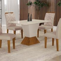 Conjunto Sala de Jantar Mesa com 4 Cadeiras Larissa