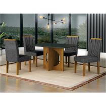 Conjunto Sala de Jantar Mesa com 4 Cadeiras Lorena