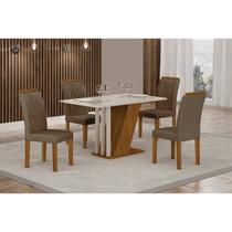 Conjunto Sala de Jantar Mesa com 4 Cadeiras Miami Yescasa