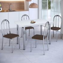 Conjunto Sala de Jantar Mesa com 4 Cadeiras Conjunto Sala de Jantar Mesa com 4 Cadeiras