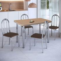 Conjunto Sala de Jantar Mesa com 4 Cadeiras
