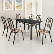 Conjunto Sala de Jantar Mesa com 6 Cadeiras Fortaleza