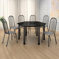 Conjunto Sala de Jantar Mesa com 6 Cadeiras Natal Conjunto Sala de Jantar Mesa com 6 Cadeiras Natal