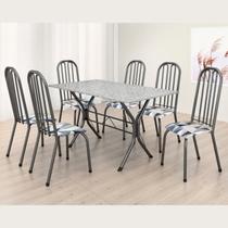 Conjunto Sala de Jantar Mesa com 6 Cadeiras Natal Conjunto Sala de Jantar Mesa com 6 Cadeiras Natal