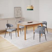 Conjunto Sala de Jantar Mesa com Vidro Candian 4 Cadeiras Bless