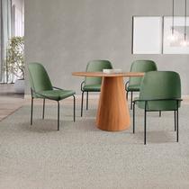 Conjunto Sala de Jantar Mesa Cone 108cm 4 Cadeiras Maya Conjunto Sala de Jantar Mesa Cone 108cm 4 Cadeiras Maya