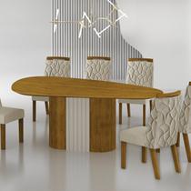 Conjunto Sala de Jantar Mesa Dacota 6 Cadeiras Dacota