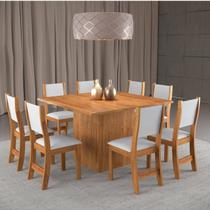 Conjunto Sala de Jantar Mesa e 8 Cadeiras Acord e Sol Conjunto Sala de Jantar Mesa e 8 Cadeiras Acord e Sol