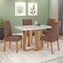 Conjunto Sala De Jantar Mesa Easy Pop 4 Cadeiras Confort