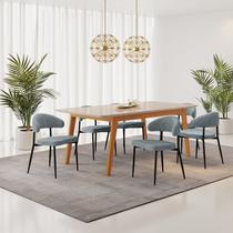 Conjunto Sala de Jantar Mesa Elegance Candian com 6 Cadeiras Bless Conjunto Sala de Jantar Mesa Elegance Candian com 6 Cadeiras Bless