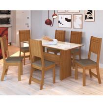 Conjunto Sala de Jantar Mesa Evora 6 Cadeiras Indekes Conjunto Sala de Jantar Mesa Evora 6 Cadeiras Indekes
