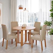 Conjunto Sala de Jantar Mesa Flora 4 Cadeiras Clarice Cimol Conjunto Sala de Jantar Mesa Flora 4 Cadeiras Clarice Cimol