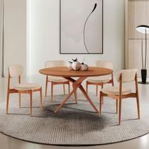 Conjunto Sala de Jantar Mesa Hope Tampo 120cm Redondo Laminado e 4 Cadeiras Hope Soft Conjunto Sala de Jantar Mesa Hope Tampo 120cm Redondo Laminado e 4 Cadeiras Hope Soft