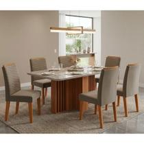 Conjunto Sala de Jantar Mesa Isadora 130cm com Tampo de Vidro 4 Cadeiras Clarice Cimol Conjunto Sala de Jantar Mesa Isadora 130cm com Tampo de Vidro 4 Cadeiras Clarice Cimol
