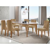 Conjunto Sala de Jantar Mesa Londrina e 6 Cadeiras Montreal Rufato Conjunto Sala de Jantar Mesa Londrina e 6 Cadeiras Montreal Rufato