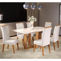 Conjunto Sala de Jantar Mesa Merlot 6 Cadeiras Cristal Viero Conjunto Sala de Jantar Mesa Merlot 6 Cadeiras Cristal Viero