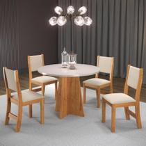 Conjunto Sala de Jantar Mesa Mirna 4 Cadeiras Sol Viero Conjunto Sala de Jantar Mesa Mirna 4 Cadeiras Sol Viero