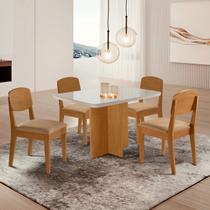Conjunto Sala de Jantar Mesa Moscou T Canto Copo com Vidro Cleo Yescasa