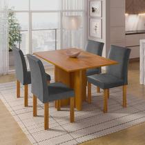 Conjunto Sala de Jantar Mesa Retangular Carol com 4 Cadeiras Espanha