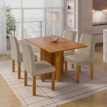 Conjunto Sala de Jantar Mesa Retangular Carol com 4 Cadeiras Espanha