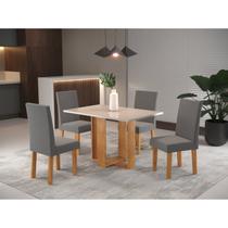 Conjunto Sala de Jantar Mesa Romantic com 4 Cadeiras Venus