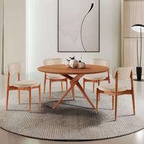 Conjunto Sala de Jantar Mesa Tampo 120cm Redondo Laminado e 4 Cadeiras Hope Soft Conjunto Sala de Jantar Mesa Tampo 120cm Redondo Laminado e 4 Cadeiras Hope Soft