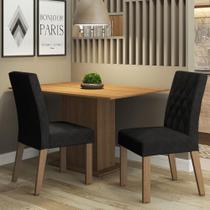 Conjunto Sala de Jantar Mesa Tampo de Madeira 2 Cadeiras Tainá Madesa Conjunto Sala de Jantar Mesa Tampo de Madeira 2 Cadeiras Tainá Madesa