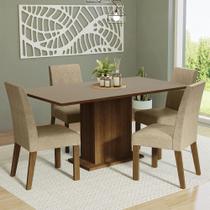 Conjunto Sala de Jantar Mesa Tampo de Madeira 4 Cadeiras Imperial Keila Madesa Conjunto Sala de Jantar Mesa Tampo de Madeira 4 Cadeiras Imperial Keila Madesa