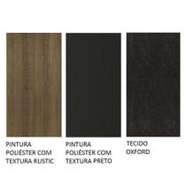 Conjunto Sala De Jantar Mesa Tampo De Madeira Com 4 Cadeiras Rustic-preto-oxford Flavia Madesa Rustic-preto-oxford