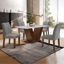 Conjunto Sala de Jantar Mesa Tampo Mdf 4 Cadeiras Espanha Yescasa Conjunto Sala de Jantar Mesa Tampo Mdf 4 Cadeiras Espanha Yescasa
