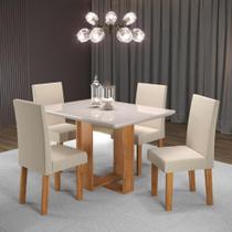 Conjunto Sala de Jantar Micaela 4 Cadeiras Venus Viero