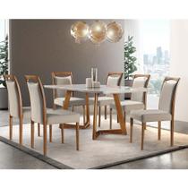 Conjunto Sala de jantar Munique 6 cadeiras Mobillare