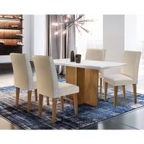 Conjunto Sala de Jantar Olimpia com 4 Cadeiras Grécia