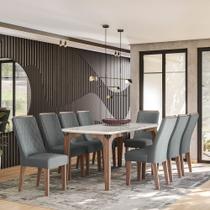 Conjunto sala de jantar romenia gold 1,83 com 8 cad amen 03a