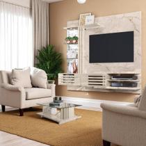 Conjunto Sala Domo Prime c/ Mesa de Centro Calacata/Off-White - Mobiliar Home Shop