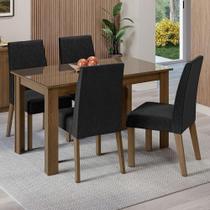 Conjunto Sala Jantar Mesa Vidro 4 Cadeiras Rustic Conjunto Sala Jantar Mesa Vidro 4 Cadeiras Rustic